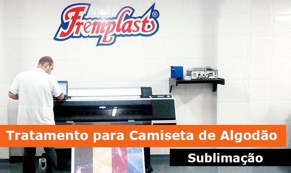 Tratamento para camiseta de algodão – Sublimação