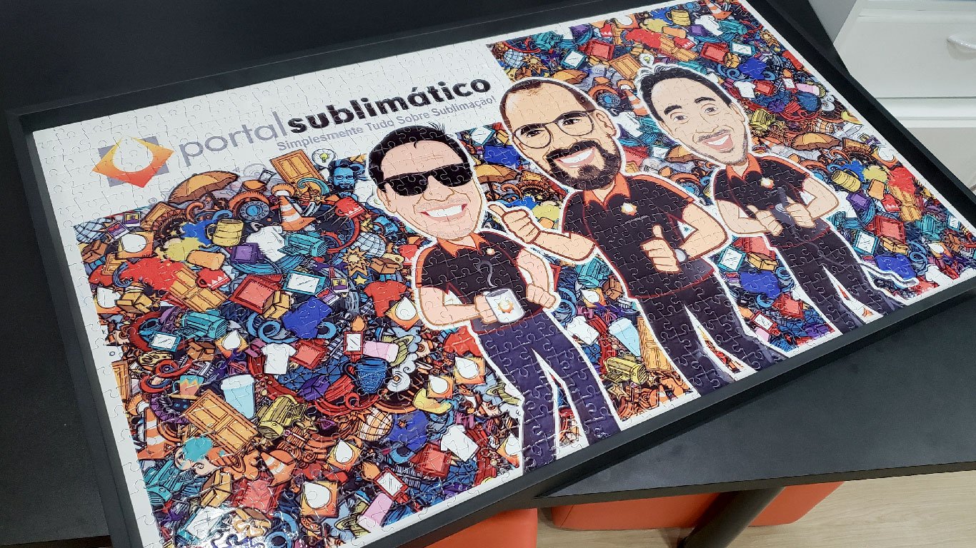 Quadros com Quebra-cabeças para Sublimação – Meu Projeto Sublimático